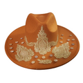 Golden Orange Flame Cowboy Hat